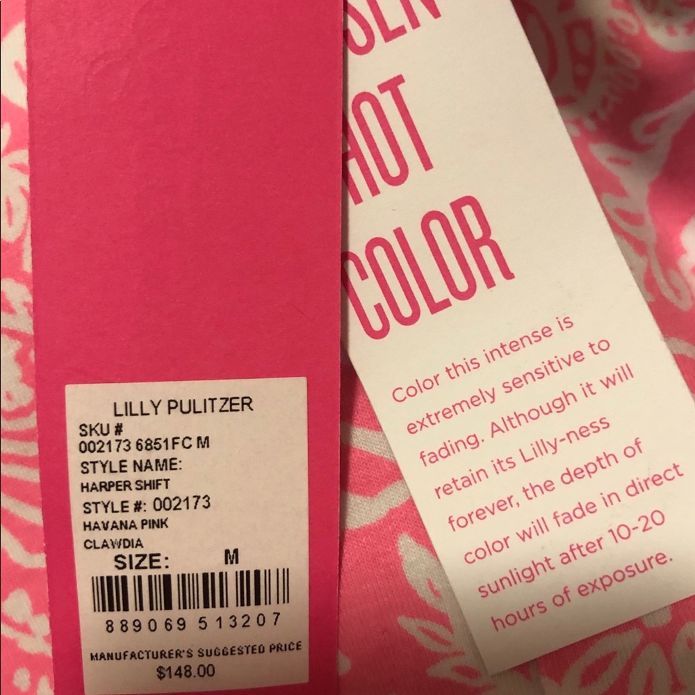 Lilly Pulitzer Havana Pink Harper Shift - Picture 5 of 5
